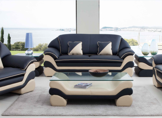 Skóra Sofa Sofa Classic 3 miejsce do siedzenia Sofy Sofy Designer Podkładka