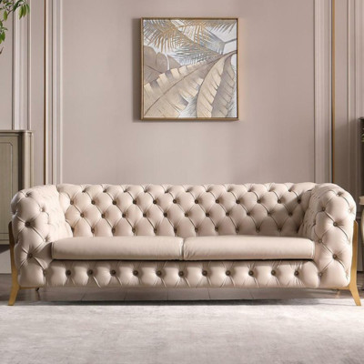 sztuczna skóra 3 miejsce siedzące Sofa Żywy krajobraz Relaks Siedziba Design Couch Lounge Sofy