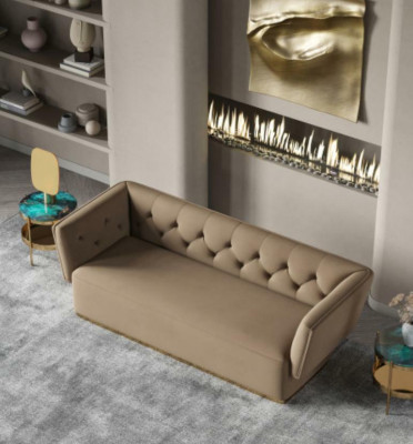 Żywy krajobraz Relaks Siedziba Design Couch Lounge Sofy Włókienniczy Sofa 3 miejsce siedzące