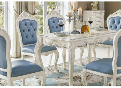 Barokowy Stół obiadowy Tabela jadalnia salon Grupa Ustaw Drewno Design