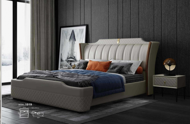 Meble w stylu włoskim Design Łóżko Modern Frame Sypialnia