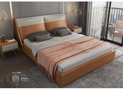 Projektant Łóżko Sypialnia łóżko Włókienniczy Skóra Hotel Luxury Podkładka Aksamit Material