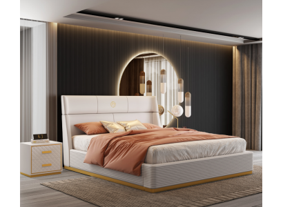 Nowoczesny design Łóżko xxl podwójne łóżko hotelowe Włókienniczy 150 180x200cm