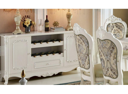 Barokowa lada barowa Szafa Gablota do wina Półka lada barowa home bar w stylu Antyk