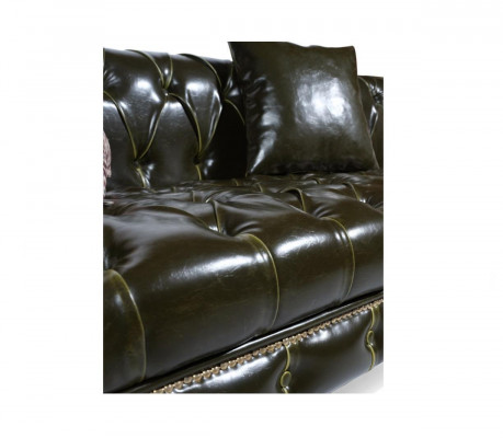 Sofy Trzyosobowe Klasyczna Sofa Skóra Chesterfield Meble Kanapa Luksusowa Skóra Nowość