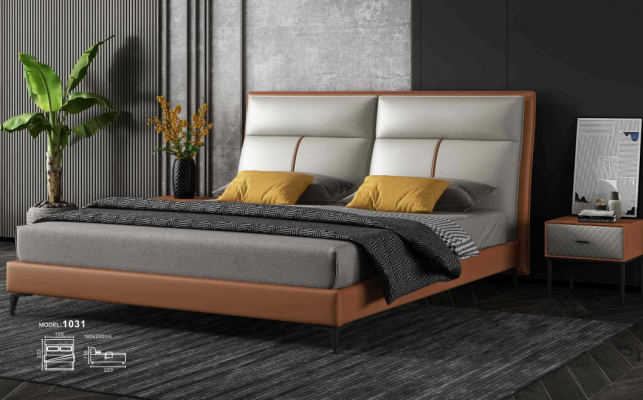 Łóżko Luxury Sypialnia Łóżko Podwójne łóżko z ramą łóżka do sypialni