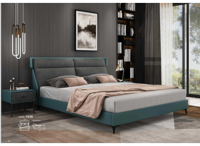 Łóżko Classic Luxury Podkładka Skóra Włókienniczy Wysokiej Jakości Sypialnia Łóżko Nowe