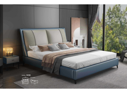 Projektant Łóżko Sypialnia łóżko Włókienniczy Skóra Hotel Luxury Podkładka Aksamit Material