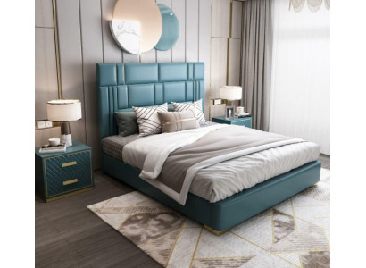 Skóra Luksusowy Hotel Łóżko Podwójne Podkładka łóżka Sleep Pokój 180x200 Double