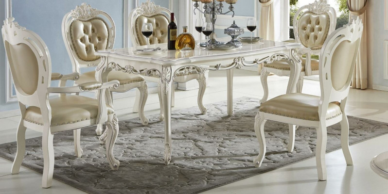 Beżowy Klasyczny Chesterfield x1 Krzesło Skórzane Krzesło do jadalnia Seating