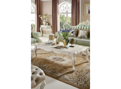 Klasyczny stolik kawowy barokowy Stolik Sofa Design Prawdziwe drewno