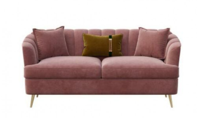 Aksamit Żywy krajobraz Relaks Siedziba Design Couch Lounge Sofy Włókienniczy Sofa 3 miejsce siedzące