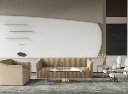 Aksamit Sofa 2 miejsce siedzące Żywy krajobraz Relaks Solidne drewno Siedziba Design Couch Lounge
