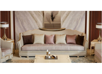 Sofa Podkładka Design Kanapa Sofy skórzane Sofy 4 miejsce siedzące xxl duża kanapa Solidne drewno