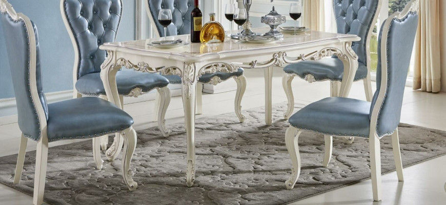 jadalnia Krzesło 1-miejsce siedzenia Fotel Luxury Drewno Class Baroque Rokoko Meble