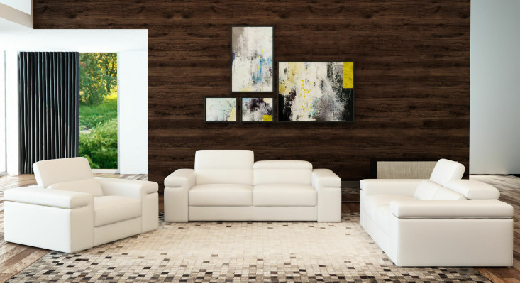 Zestaw sofowy Kanapa Podkładka Skóra Sofa Salon Siedziba 3+2+1 Zestaw Obcios