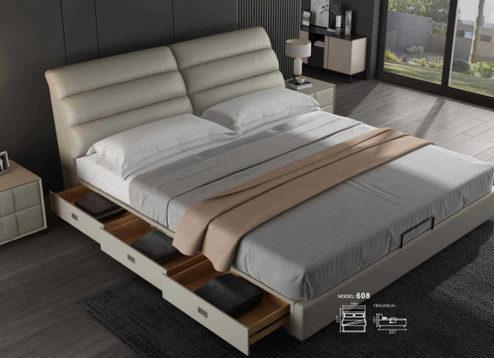 Łóżko Classic Podkładka Design Luksusowe podwójne łóżko hotelowe Sleep Pokój