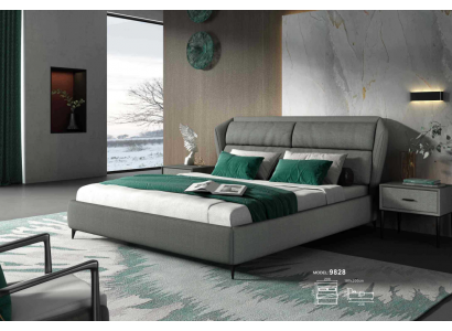 Łóżko Classic Łóżko tapicerowane luksusowe podwójne łóżko designerskie Sypialnia 180x200cm