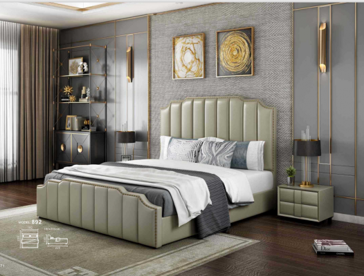 Sypialnia Luksusowe łóżko Design łóżka 180x200cm Double Hotel Meble