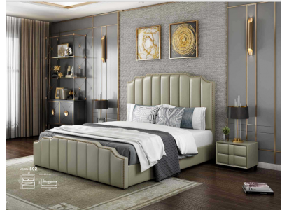 Sypialnia Luksusowe łóżko Design łóżka 180x200cm Double Hotel Meble