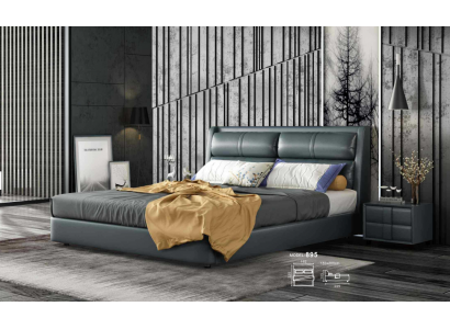 Skóra Łóżko Podkładka Design Luksusowe podwójne łóżko hotelowe Sleep Pokój Małżeństwo 180x200 cm