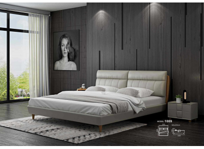 Łóżko Podkładka Design Luksusowe łóżko podwójne Beżowe 180x200 Sleep Pokój