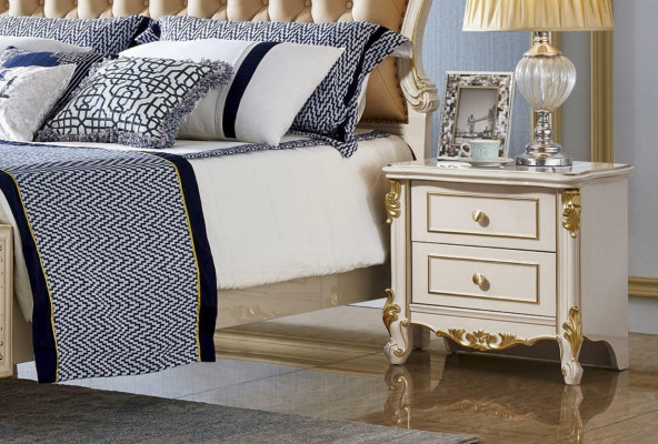 Design Night Konsola Side Sleep Pokój Luksusowe Konsole stoły Drewno Nowe