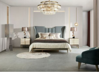 Łóżko łóżko Design Double Hotel Podkładka Małżeństwo 180x200cm Sleep Luxury Solidne drewno