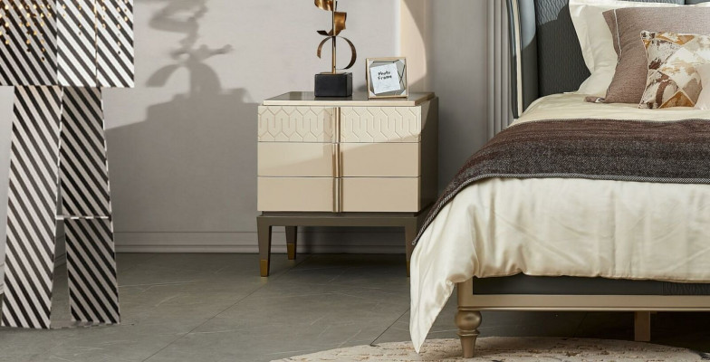 Łóżko łóżko Design Double Hotel Podkładka Małżeństwo 180x200cm Sleep Luxury Solidne drewno