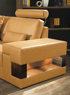 Duża skórzana sofa xxl Sofa Podkładka Narożnik salon Ustaw u formularza Żywy krajobraz
