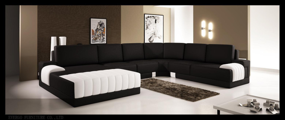 Podkładka Skórzana Sofa Sofa Kanapa Podkładka Narożnik Siedziba Ustawić U Shape XXL Big
