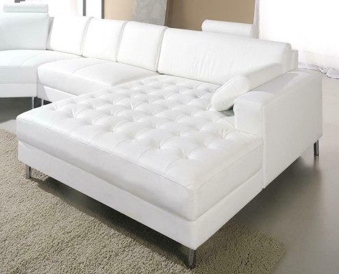 Nowoczesny Żywy krajobraz z Chesterfield Przyciski Skórzana Sofa Sofa Couch Podkładka