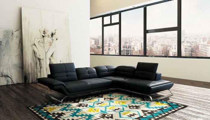 Wielofunkcyjna kanapa Narożnikowa kanapa Media TV Sofa Sofa skórzana Sofa Żywy krajobraz LForm
