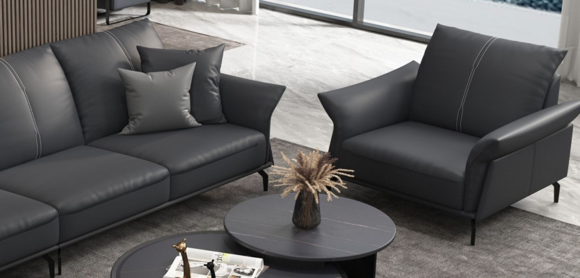 Fotel Relaks Materiał Lounge Luxury TV Club Fotel Podkładka miejsce siedzące Design Couch