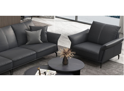 Fotel Relaks Materiał Lounge Luxury TV Club Fotel Podkładka miejsce siedzące Design Couch