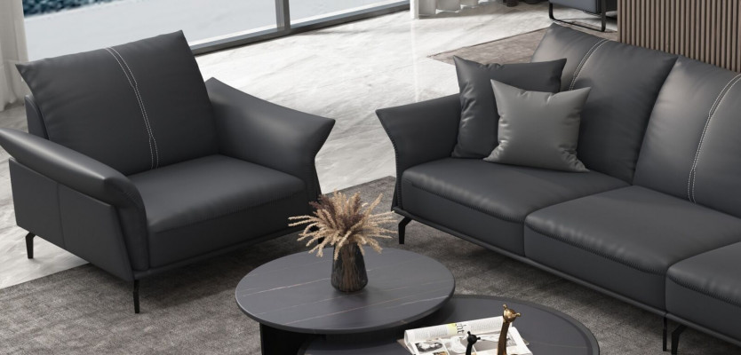 Fotel Relaks Materiał Lounge Luxury TV Club Fotel Podkładka miejsce siedzące Design Couch