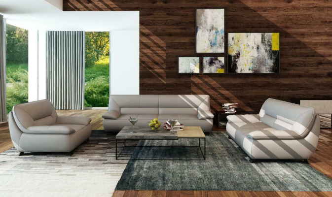 Skóra Sofa Sofa Podkładka Ustawić 3+2 miejsce siedzące Sofy Sofy Obcios Sofy Nowość