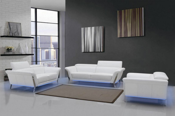 Zestaw sofowy Skóra Sofa Zestaw 3+2 (bez Fotel) Kanapa Siedziba Podkładka Ustawić 1547