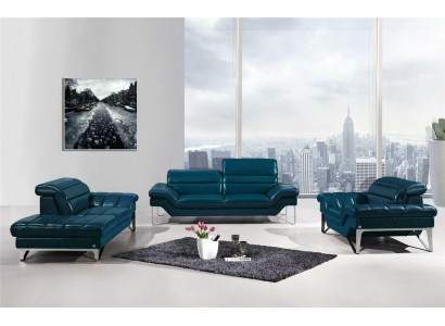 Zestaw sofowy Skóra Sofa Zestaw 3+2 (bez Fotel) Kanapa Siedziba Podkładka Ustawić 994