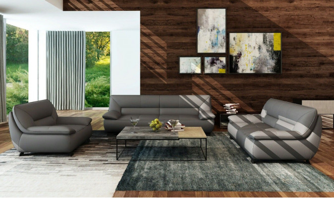 Sofa Kanapa Podkładka 3 miejsce do siedzenia Skóra Sofy Kanapy Obcios Siedziba Design