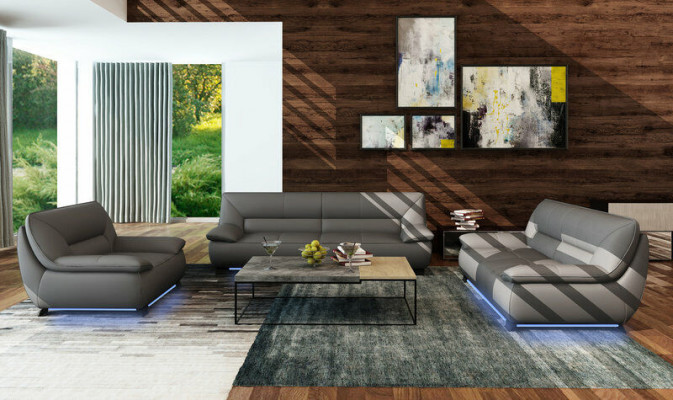 Sofa Kanapa Podkładka 3 miejsce do siedzenia Skóra Sofy Kanapy Obcios Siedziba Design