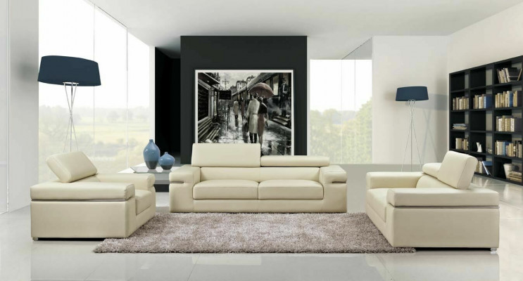 Sofa Kanapa Podkładka 3 miejsce do siedzenia Skóra Sofy Kanapy Siedziba Obcios Design