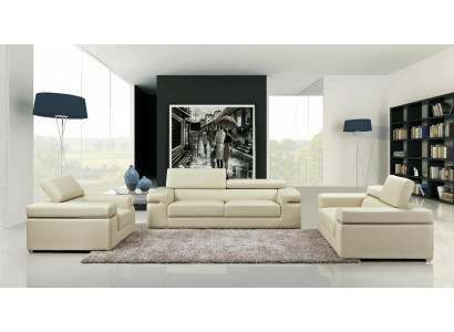 Sofa Kanapa Podkładka 3 miejsce do siedzenia Skóra Sofy Kanapy Siedziba Obcios Design