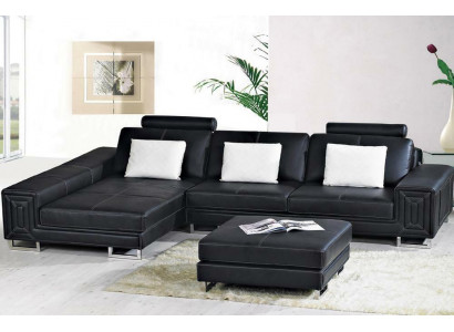 Żywy krajobraz Designerska Sofa Kanapa Podkładka Skóra Sofy Narożnik Narożnik Siedziba LForm Genov