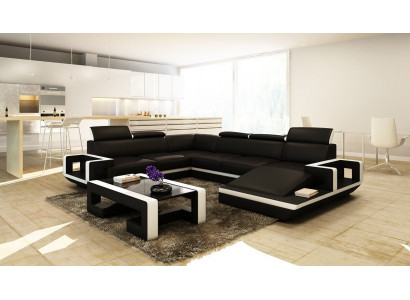 Żywy krajobraz Couch Podkładka Narożnik Ustawić Designerska Sofa Skórzana Duża Sofa Nowość 5102