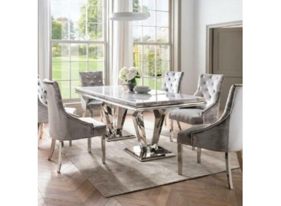 Stół obiadowy Nowoczesna jadalnia salon Kuchnia Design Tabela Metal