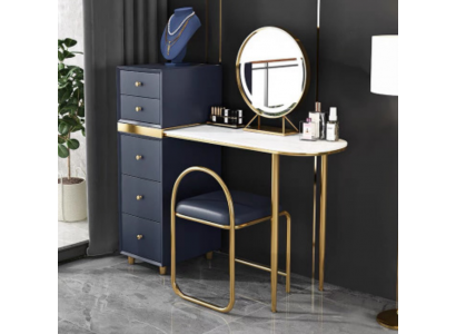 Toaletka Lustro Stołek Zestaw Kredens Sypialnia New Make Up