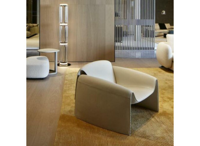 Pokój dzienny Luksusowy Fotel Hotel Podkładka Nowoczesna jednoosobowa designerska szara