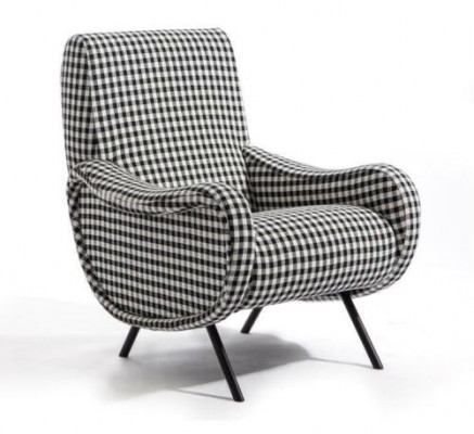 Projektant Lehn Krzesło Podkładka Sofa 1-osobowa Stal odporna z Włókienniczy Fotel