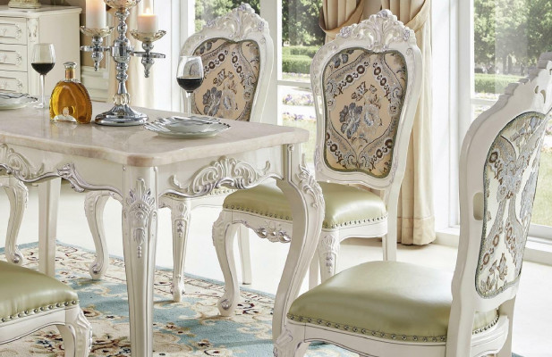Design 6x Krzesła Fotel Grupa Zestaw Gastro Nowa jadalnia Podkładka Solidne drewno